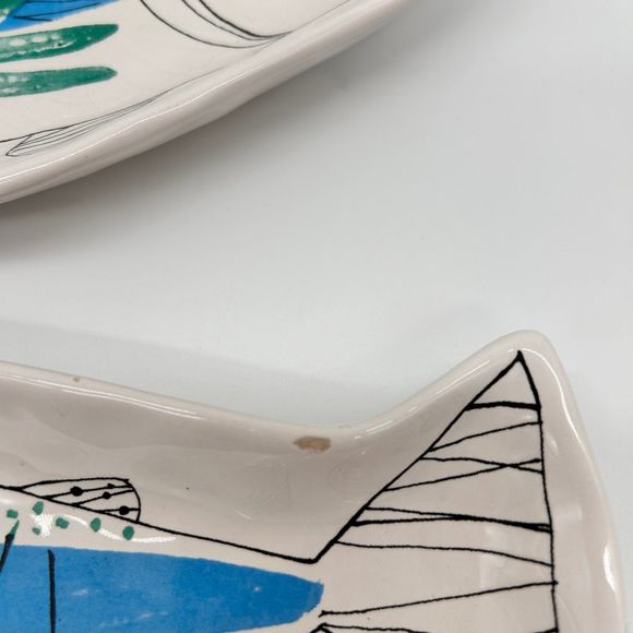 Pompano Collection modern fish plate (Ajml) - Picture 6 of 6